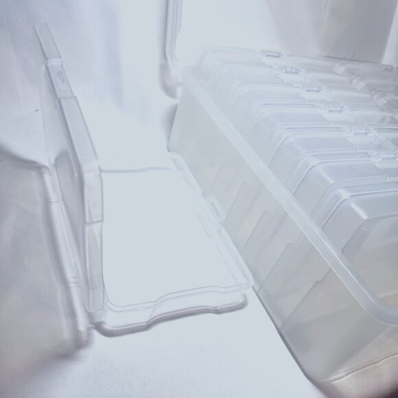 Iris Large Photo & Craft Keeper-NWT-Clear/16 Small In 1 Large - Picture 8 of 11